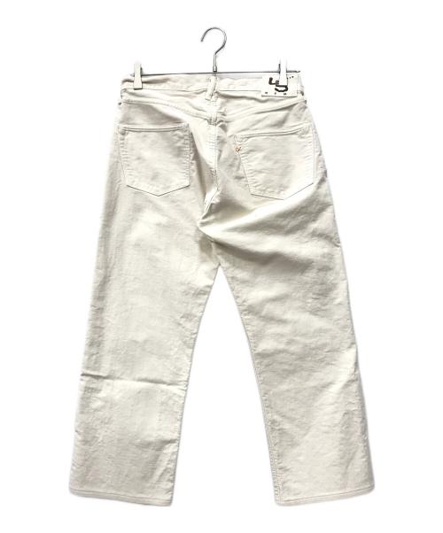 45R（フォーティファイブ・アール）45R (フォーティファイブ・アール) もち米サテンのフロントリバーパンツ アイボリー サイズ:30の古着・服飾アイテム