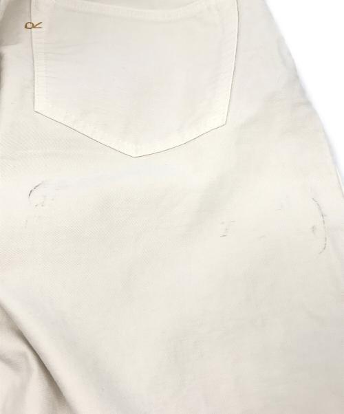 45R（フォーティファイブ・アール）45R (フォーティファイブ・アール) もち米サテンのフロントリバーパンツ アイボリー サイズ:30の古着・服飾アイテム