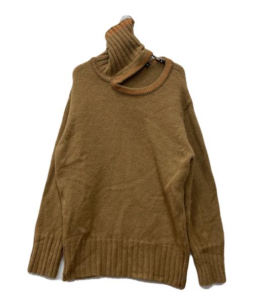 Y. PROJECT（ワイプロジェクト）Y. PROJECT (ワイプロジェクト) Cut-Out Detail Oversized Jumper ブラウン サイズ:Mの古着・服飾アイテム