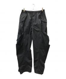 NVRFRGT（ネヴァーフォーゲット）の古着「ナイロンカーゴロングパンツ」｜ブラック