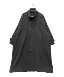 VOAAOV（ヴォアーブ）の古着「WOOL OVERSIZE STANDCOLLAR COAT」｜グレー