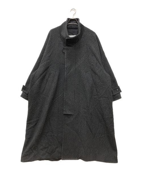 VOAAOV（ヴォアーブ）VOAAOV (ヴォアーブ) WOOL OVERSIZE STANDCOLLAR COAT グレー サイズ:2の古着・服飾アイテム