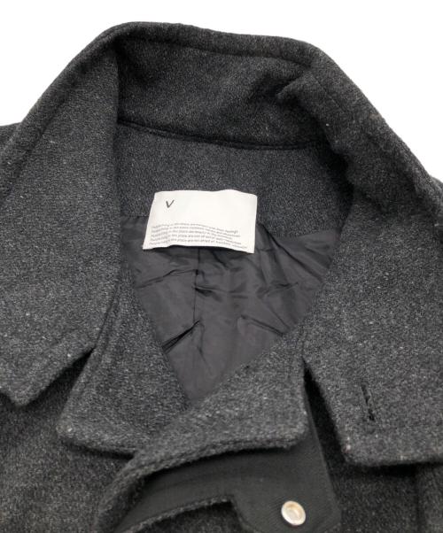 VOAAOV（ヴォアーブ）VOAAOV (ヴォアーブ) WOOL OVERSIZE STANDCOLLAR COAT グレー サイズ:2の古着・服飾アイテム