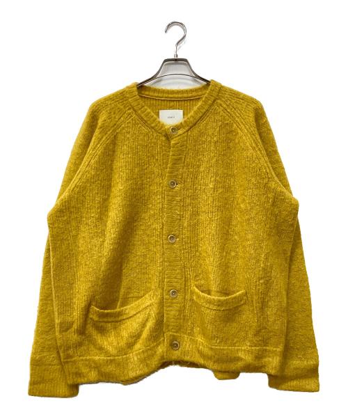stein（シュタイン）stein (シュタイン) SUPER KID MOHAIR CARDIGAN イエロー サイズ:Mの古着・服飾アイテム