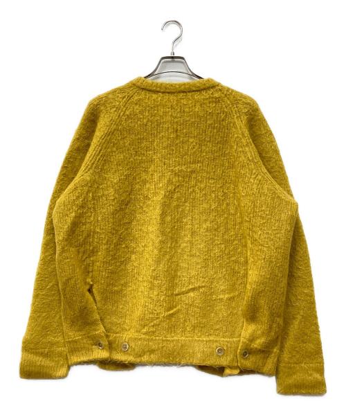 stein（シュタイン）stein (シュタイン) SUPER KID MOHAIR CARDIGAN イエロー サイズ:Mの古着・服飾アイテム