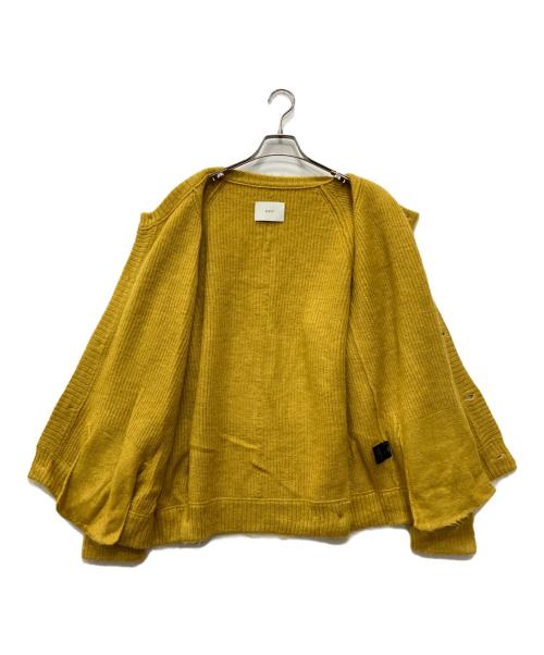 stein（シュタイン）stein (シュタイン) SUPER KID MOHAIR CARDIGAN イエロー サイズ:Mの古着・服飾アイテム