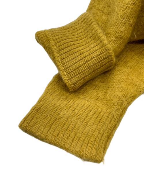 stein（シュタイン）stein (シュタイン) SUPER KID MOHAIR CARDIGAN イエロー サイズ:Mの古着・服飾アイテム