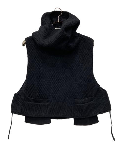 BED J.W. FORD（ベッドフォード）BED J.W. FORD (ベッドフォード) バラクラバ ニットベスト ブラック サイズ:1の古着・服飾アイテム