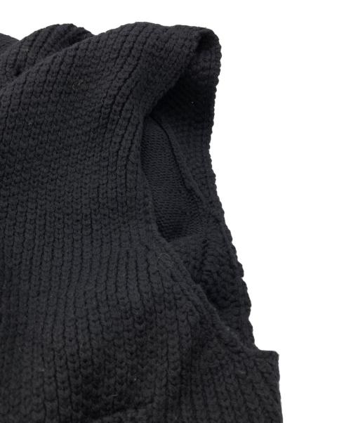 BED J.W. FORD（ベッドフォード）BED J.W. FORD (ベッドフォード) バラクラバ ニットベスト ブラック サイズ:1の古着・服飾アイテム