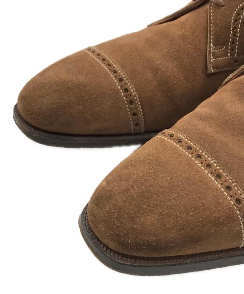 Crockett & Jones（クロケット＆ジョーンズ）Crockett & Jones (クロケット＆ジョーンズ) THIERRY スウェードストレートチップシューズ ベージュ サイズ:6Dの古着・服飾アイテム