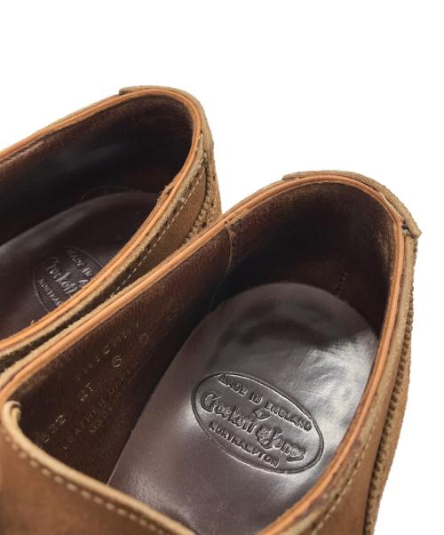 Crockett & Jones（クロケット＆ジョーンズ）Crockett & Jones (クロケット＆ジョーンズ) THIERRY スウェードストレートチップシューズ ベージュ サイズ:6Dの古着・服飾アイテム