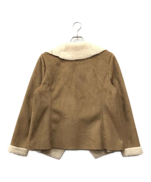 LAUREN RALPH LAUREN（ローレンラルフローレン）LAUREN RALPH LAUREN (ローレンラルフローレン) ムートンジャケット ブラウン サイズ:lの古着・服飾アイテム