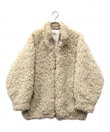 CLANE×TANAKA MINAMI（クラネ×タナカミナミ）の古着「CURL FUR SHORT COAT」｜アイボリー
