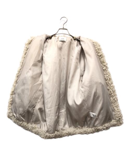 CLANE（クラネ）CLANE (クラネ) TANAKA MINAMI (タナカミナミ) CURL FUR SHORT COAT アイボリー サイズ:1の古着・服飾アイテム
