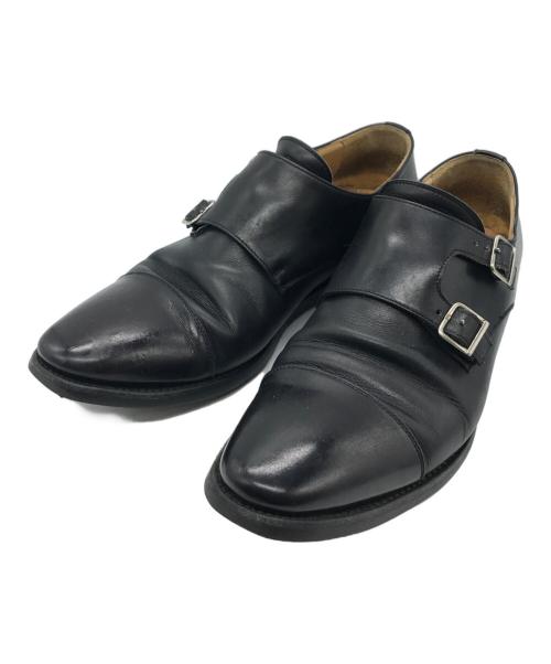 berwick（バーウィック）berwick (バーウィック) ダブルモンクストラップシューズ ブラック サイズ:25の古着・服飾アイテム