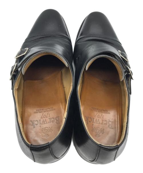 berwick（バーウィック）berwick (バーウィック) ダブルモンクストラップシューズ ブラック サイズ:25の古着・服飾アイテム