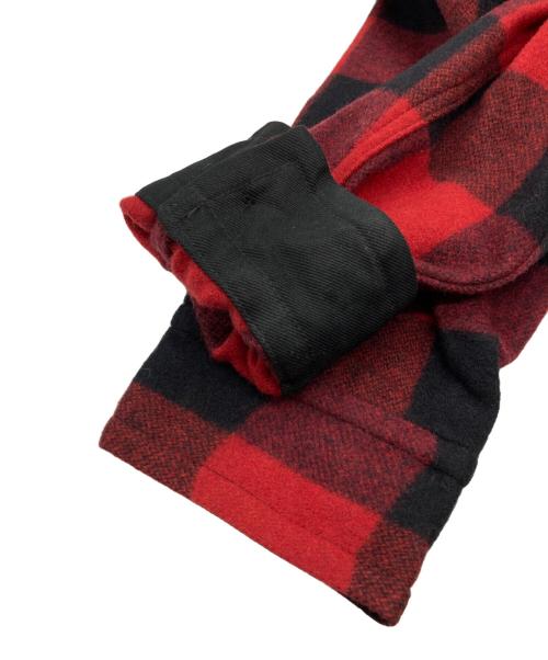 Pherrow's（フェローズ）Pherrow's (フェローズ) ブロックチェックマッキーノジャケット レッド サイズ:Lの古着・服飾アイテム