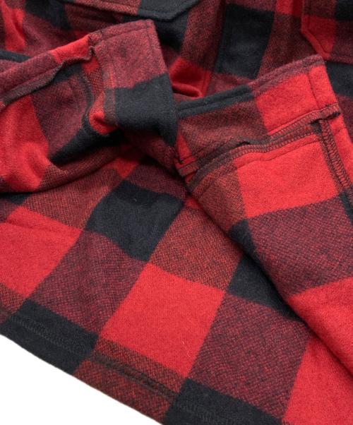 Pherrow's（フェローズ）Pherrow's (フェローズ) ブロックチェックマッキーノジャケット レッド サイズ:Lの古着・服飾アイテム