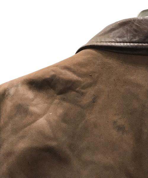 POLO RALPH LAUREN（ポロ・ラルフローレン）POLO RALPH LAUREN (ポロ・ラルフローレン) ポニー刺繍ラムレザージャケット ブラウン サイズ:Mの古着・服飾アイテム