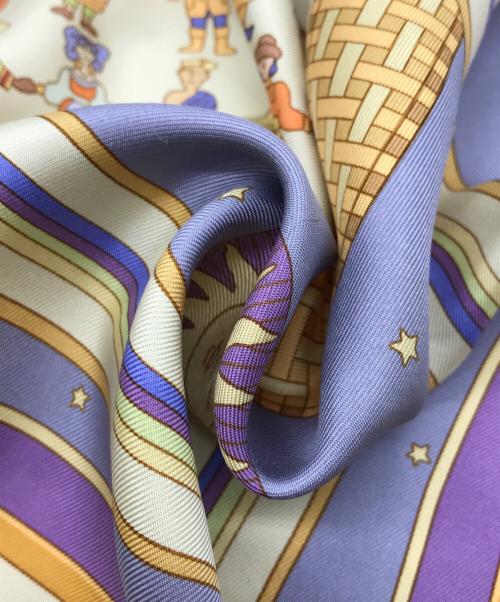 HERMES（エルメス）HERMES (エルメス) カレ90 パープル サイズ:下記参照の古着・服飾アイテム