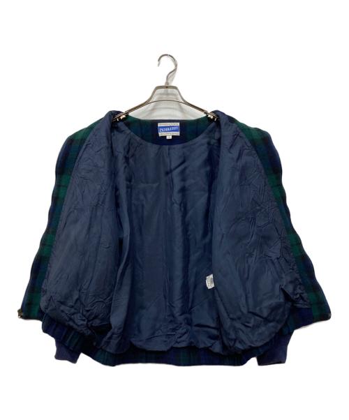 PENDLETON（ペンドルトン）PENDLETON (ペンドルトン) タータンチェックブルゾン グリーン サイズ:Lの古着・服飾アイテム