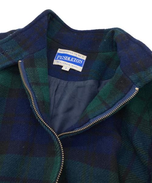 PENDLETON（ペンドルトン）PENDLETON (ペンドルトン) タータンチェックブルゾン グリーン サイズ:Lの古着・服飾アイテム