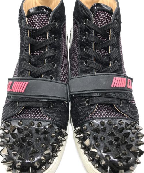 Christian Louboutin（クリスチャン・ルブタン）Christian Louboutin (クリスチャン・ルブタン) ルイス スタッズハイカットスニーカー ブラック サイズ:41 1/2の古着・服飾アイテム