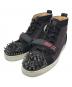 Christian Louboutin（クリスチャン・ルブタン）の古着「ルイス スタッズハイカットスニーカー」｜ブラック