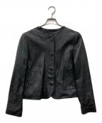 WEEKEND Max Maraウィークエンド マックスマーラ）の古着「ラムレザージャケット」｜ブラック