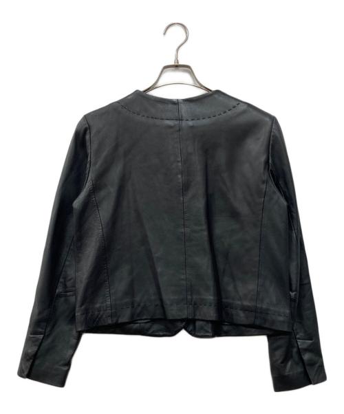 WEEKEND Max Mara（ウィークエンド マックスマーラ）WEEKEND Max Mara (ウィークエンド マックスマーラ) ラムレザージャケット ブラック サイズ:40の古着・服飾アイテム