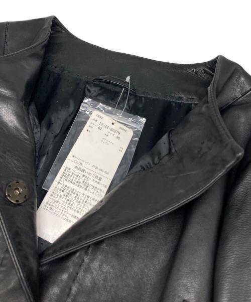 WEEKEND Max Mara（ウィークエンド マックスマーラ）WEEKEND Max Mara (ウィークエンド マックスマーラ) ラムレザージャケット ブラック サイズ:40の古着・服飾アイテム