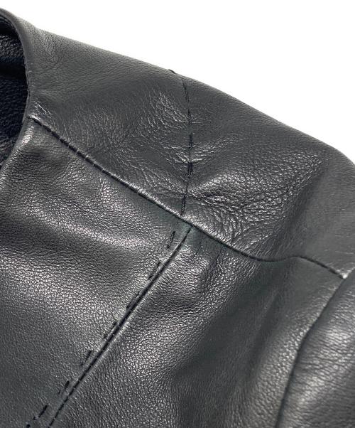 WEEKEND Max Mara（ウィークエンド マックスマーラ）WEEKEND Max Mara (ウィークエンド マックスマーラ) ラムレザージャケット ブラック サイズ:40の古着・服飾アイテム