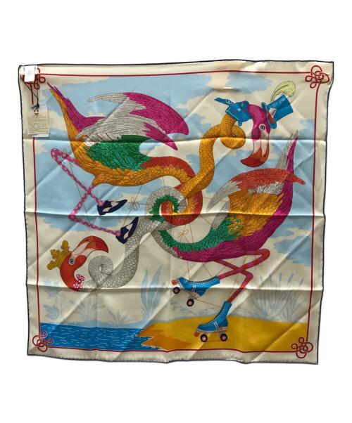 HERMES（エルメス）HERMES (エルメス) シルクスカーフ ベージュ サイズ:下記参照の古着・服飾アイテム