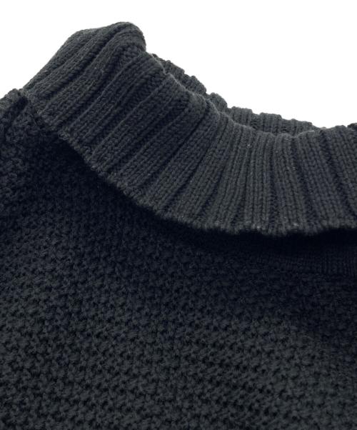 HOMME PLISSE ISSEY MIYAKE（オム プリッセ イッセイ ミヤケ）HOMME PLISSE ISSEY MIYAKE (オム プリッセ イッセイ ミヤケ) RUSTIC KNIT ブラック サイズ:下記参照の古着・服飾アイテム