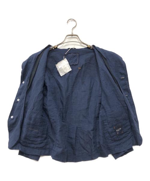 45R（フォーティファイブ・アール）45R (フォーティファイブ・アール) インドリネンシャンブレーの908ブレザー インディゴ サイズ:01の古着・服飾アイテム