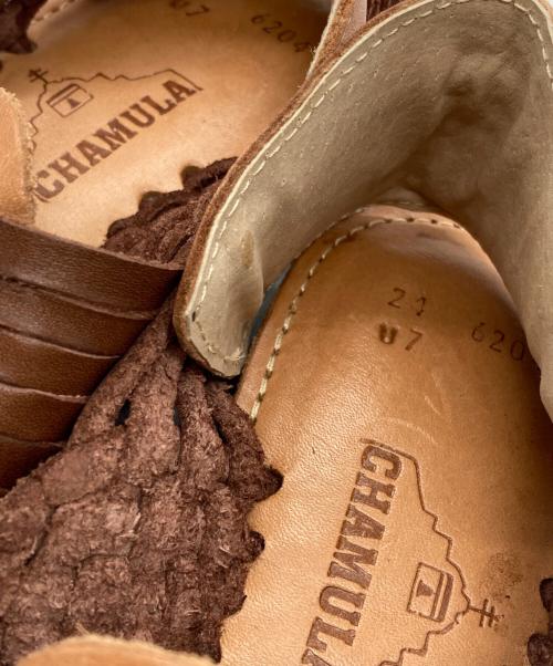 CHAMULA（チャムラ）CHAMULA (チャムラ) 45R (フォーティファイブ・アール) Chichenサンダル ブラウン サイズ:24の古着・服飾アイテム