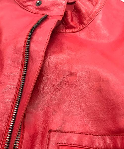 JIL SANDER（ジルサンダー）JIL SANDER (ジルサンダー) レザージャケット レッド サイズ:48の古着・服飾アイテム