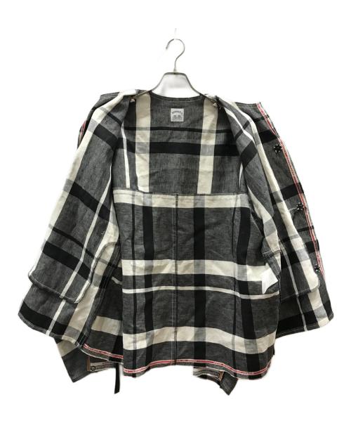 SUNSEA（サンシー）SUNSEA (サンシー) 27th／Bangladesh Linen Check w／耳 Blouson ブラック サイズ:3の古着・服飾アイテム