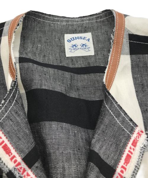 SUNSEA（サンシー）SUNSEA (サンシー) 27th／Bangladesh Linen Check w／耳 Blouson ブラック サイズ:3の古着・服飾アイテム