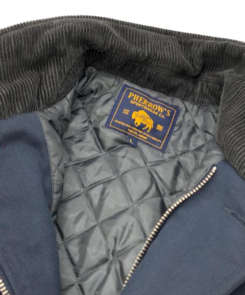 Pherrow's（フェローズ）PHERROW'S (フェローズ) キルティングジャケット ネイビー サイズ:Lの古着・服飾アイテム