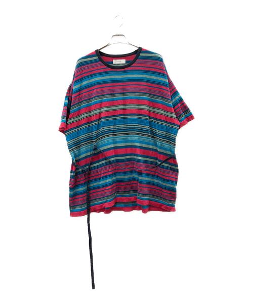 FACETASM（ファセッタズム）FACETASM (ファセッタズム) ボーダーデザインニット ネイビー サイズ:5の古着・服飾アイテム