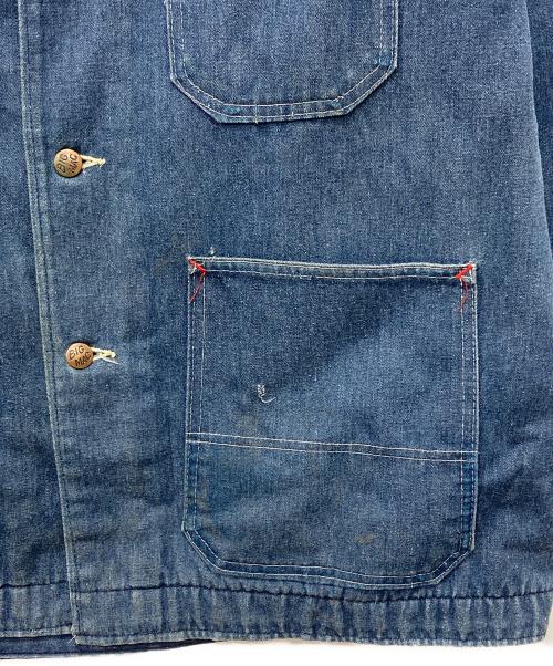 J.C.PENNY（ジェーシーペニー）J.C.PENNY (ジェーシーペニー) ブランケットデニムカバーオール インディゴ サイズ:下記参照の古着・服飾アイテム