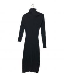 Moon（ムーン）の古着「ASYMMETRY KNIT DRESS」｜ブラック