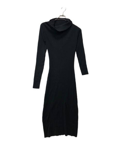 Moon（ムーン）Moon (ムーン) ASYMMETRY KNIT DRESS ブラック サイズ:Fの古着・服飾アイテム