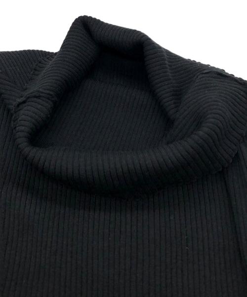 Moon（ムーン）Moon (ムーン) ASYMMETRY KNIT DRESS ブラック サイズ:Fの古着・服飾アイテム