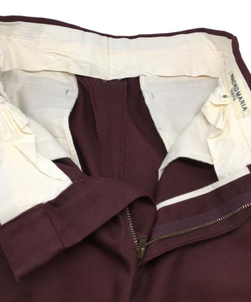 WACKO MARIA（ワコマリア）WACKO MARIA (ワコマリア) センタープレスパンツ ボルドー サイズ:Mの古着・服飾アイテム
