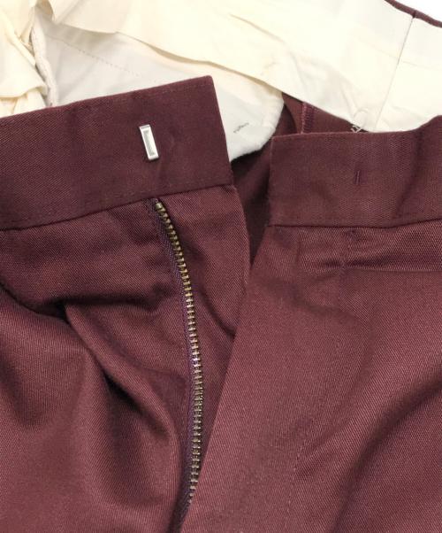 WACKO MARIA（ワコマリア）WACKO MARIA (ワコマリア) センタープレスパンツ ボルドー サイズ:Mの古着・服飾アイテム
