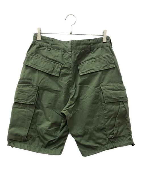 Engineered Garments（エンジニアドガーメンツ）Engineered Garments (エンジニアド ガーメンツ) Pilgrim Surf+Supply (ピルグリム サーフサプライ) BIKE SHORTS グリーン サイズ:XSの古着・服飾アイテム