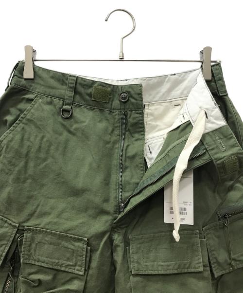 Engineered Garments（エンジニアドガーメンツ）Engineered Garments (エンジニアド ガーメンツ) Pilgrim Surf+Supply (ピルグリム サーフサプライ) BIKE SHORTS グリーン サイズ:XSの古着・服飾アイテム
