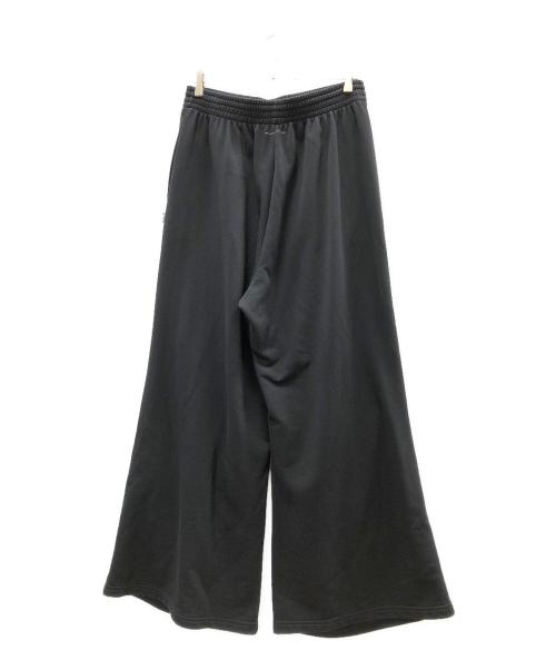 MM6 Maison Margiela（エムエムシックスメゾンマルジェラ）MM6 Maison Margiela (エムエムシックス メゾンマルジェラ) ワイドフレアスウェットパンツ ブラック サイズ:Lの古着・服飾アイテム